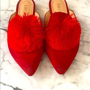 Size 7 Lovirs Red With Poms